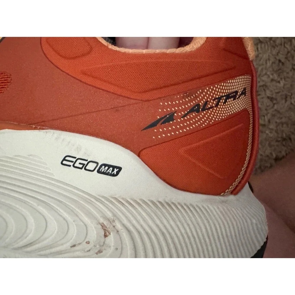 Altra EGO MAX AL0A5471800 Men’s Lace-Up Running Sneakers Orange/White/Black